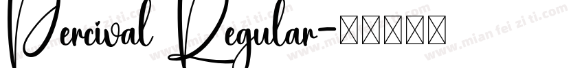 Percival Regular字体转换